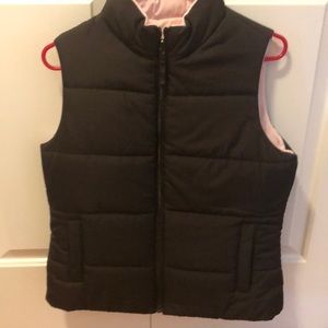 Reversible pink/brown vest